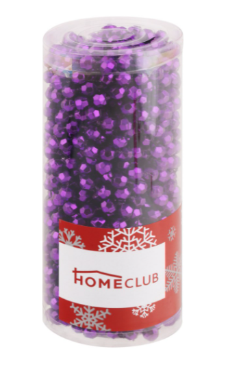 

Бусы новогодние Home Club фиолетовые 1000 см
