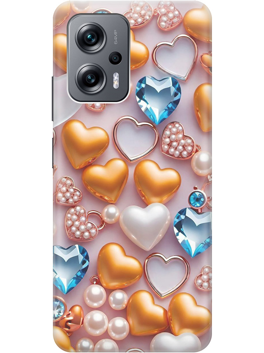 

Силиконовый чехол на Poco X4 GT / Xiaomi Redmi Note 11T Pro / 11T Pro+ с принтом 874994, Прозрачный;белый;золотистый;голубой, 740187791
