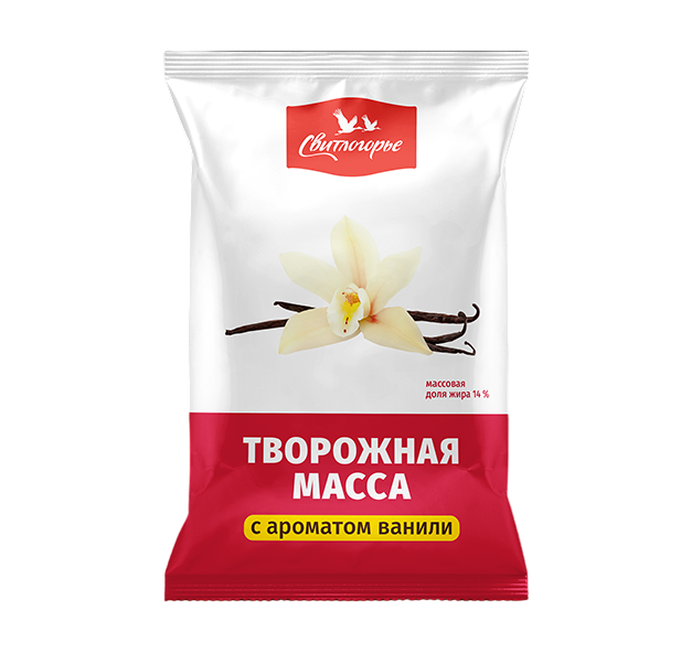 Масса творожная Свитлогорье с ванилью, 14%, 180 г