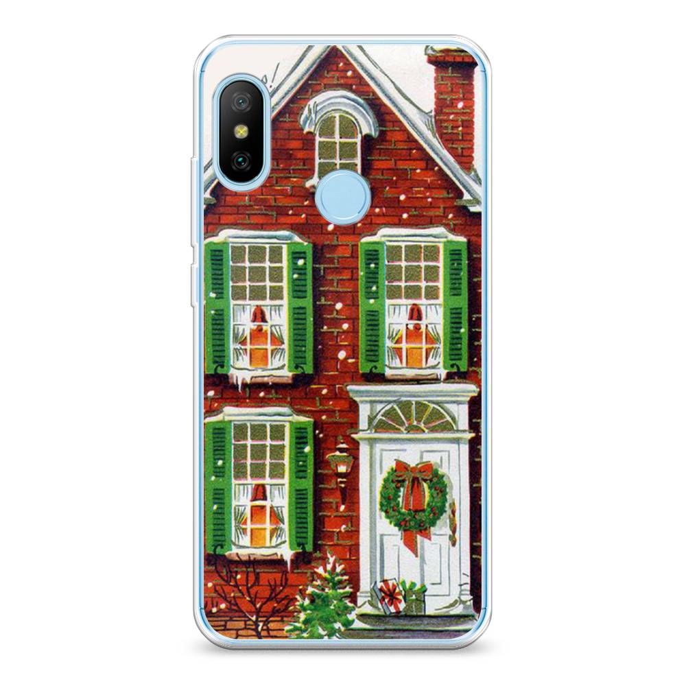 

Чехол на Xiaomi Redmi 6 Pro/6 Plus/Mi A2 Lite "Рождественский дом", Зеленый;красный;белый, 34250-5