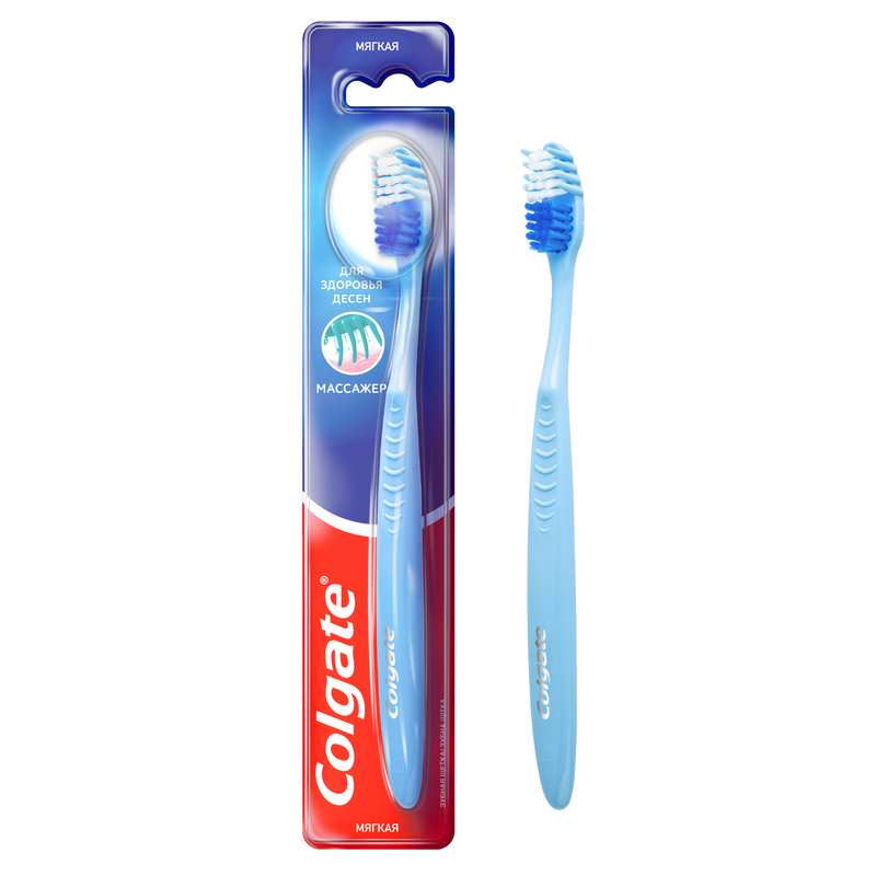 

Зубная щетка Colgate Массажер мягкая, В ассортименте, массажер мягкая