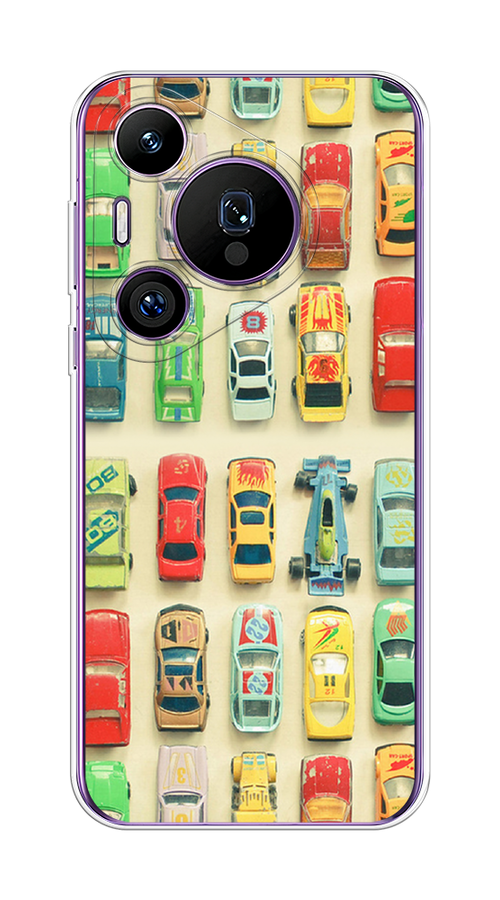 

Чехол на Huawei Pura 70 Pro/70 Pro Plus "Машинки", Бежевый;красный;желтый, 6124150-1