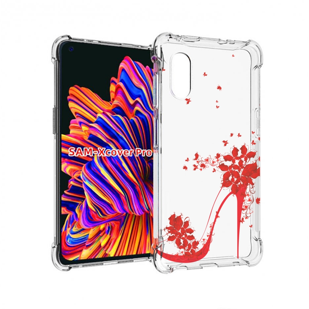 

Чехол MyPads каблук-в-цветах для Samsung Galaxy Xcover Pro 1, Прозрачный, Tocco