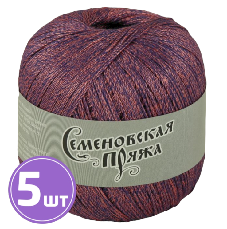 

Пряжа Семеновская Mone (16396), фиолетовый-коралл 5 шт. по 100 г