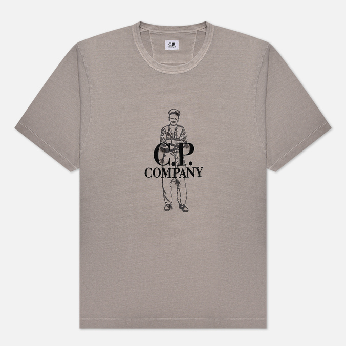 

Мужская футболка C.P. Company 1020 Jersey British Sailor серый, Размер M, 1020 Jersey British Sailor