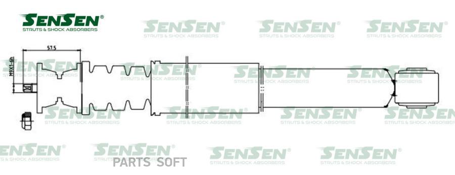 

АМОРТИЗАТОР ЗАДНИЙ RENAULT DUSTER 4X2 1.6/2.0/1.5DCI 09> КОД 32120300 Sensen 32120300