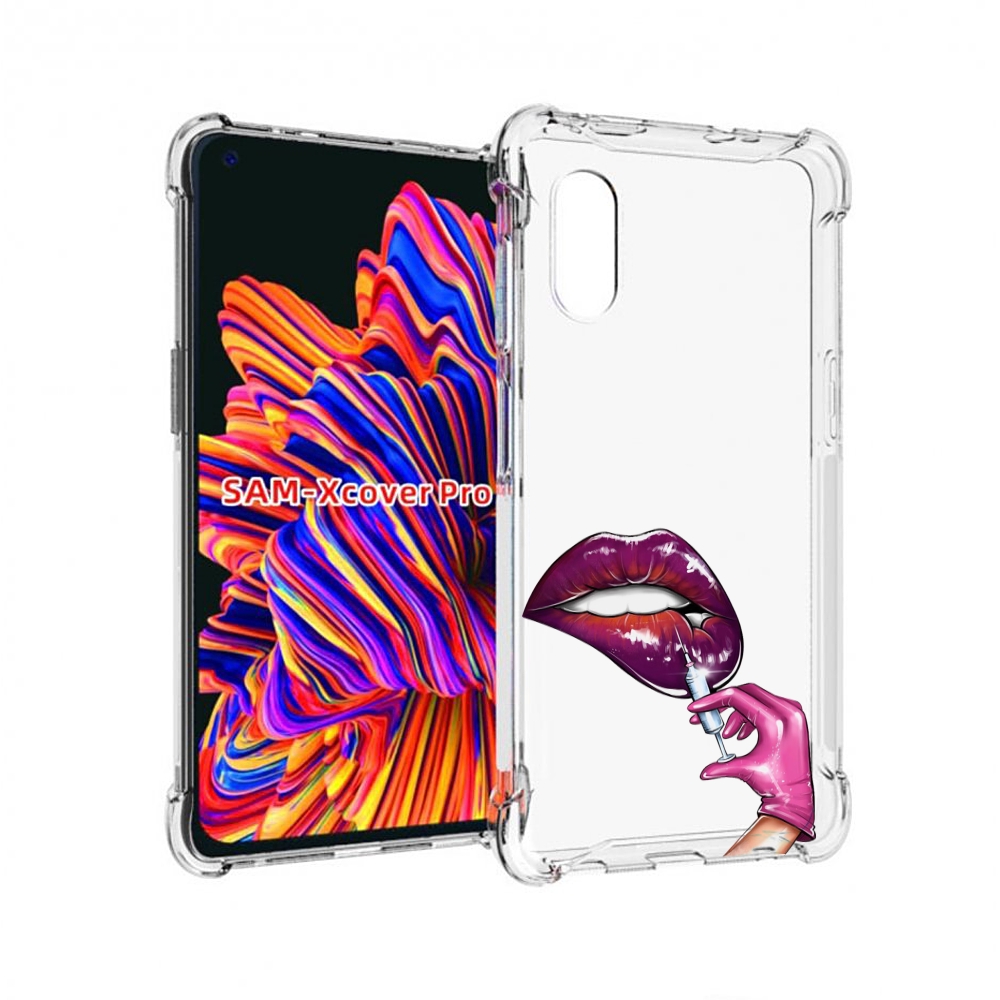 

Чехол MyPads качаем-губы для Samsung Galaxy Xcover Pro 1, Прозрачный, Tocco