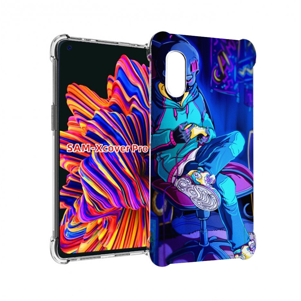 

Чехол MyPads киберпанк игрок для Samsung Galaxy Xcover Pro 1, Прозрачный, Tocco