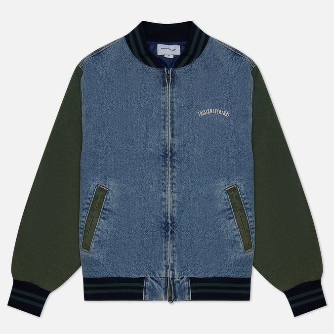 

Мужская куртка бомбер thisisneverthat Denim Varsity голубой, Размер S, Denim Varsity