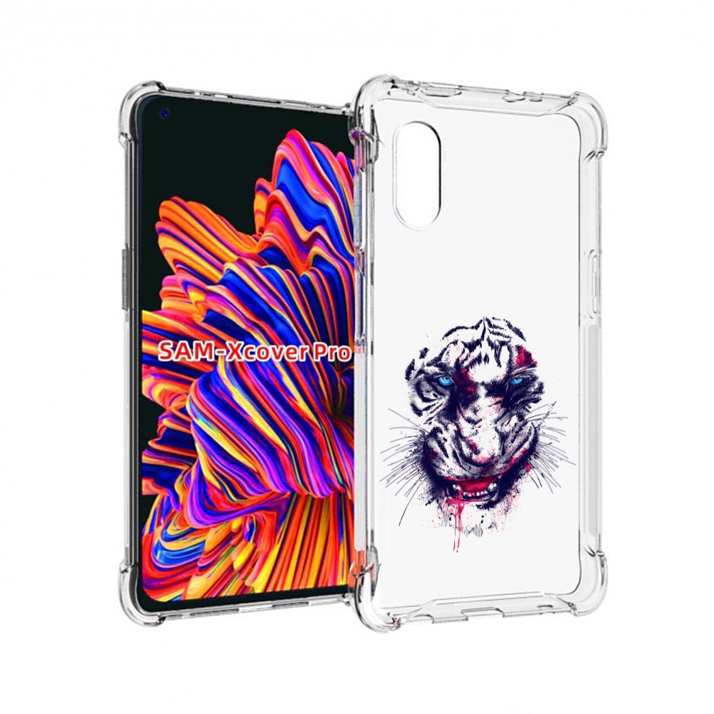

Чехол MyPads безумный тигр для Samsung Galaxy Xcover Pro 1, Прозрачный, Tocco