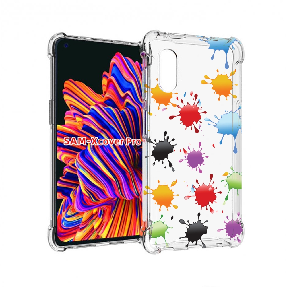 

Чехол MyPads кляксы для Samsung Galaxy Xcover Pro 1, Прозрачный, Tocco