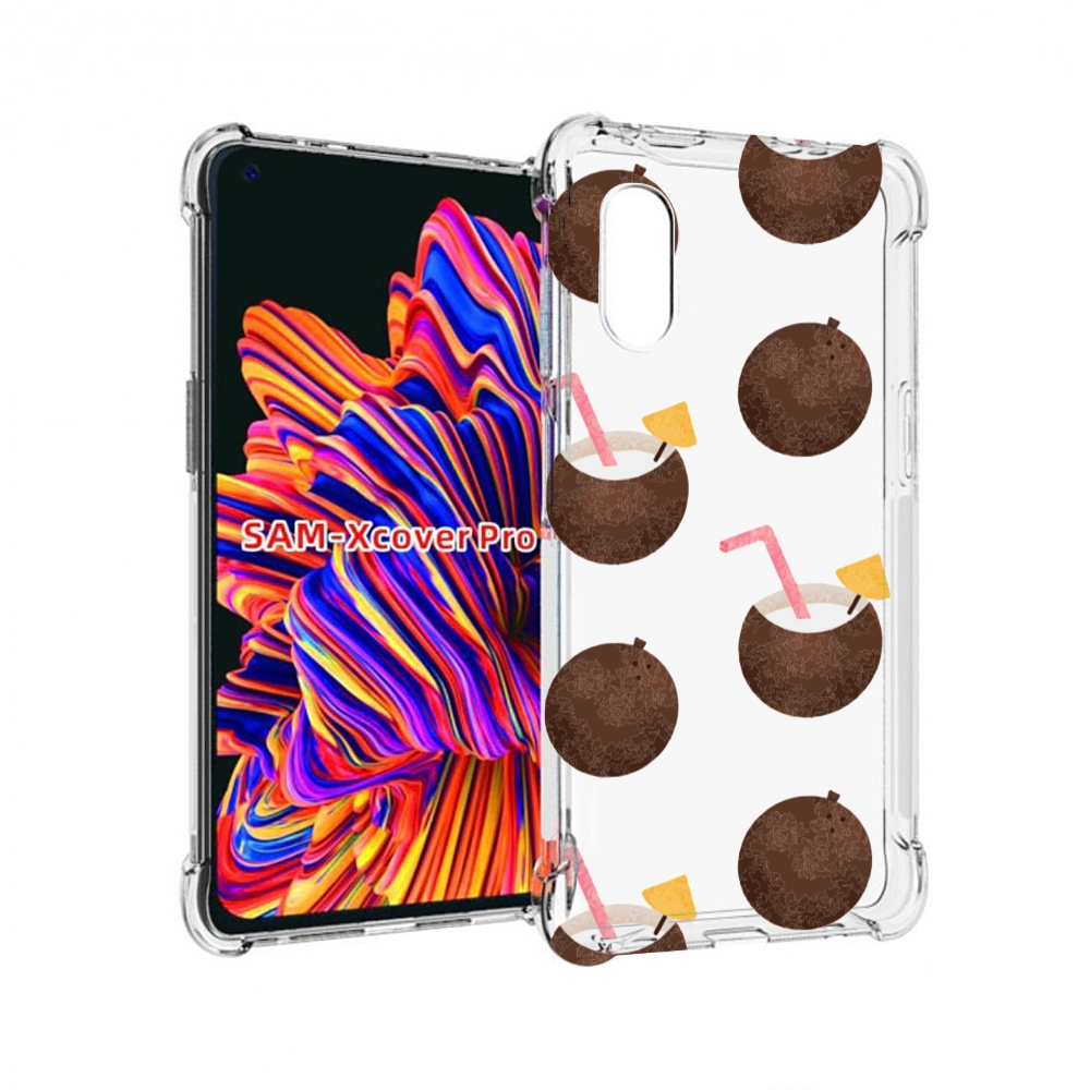 

Чехол MyPads кокосики для Samsung Galaxy Xcover Pro 1, Прозрачный, Tocco