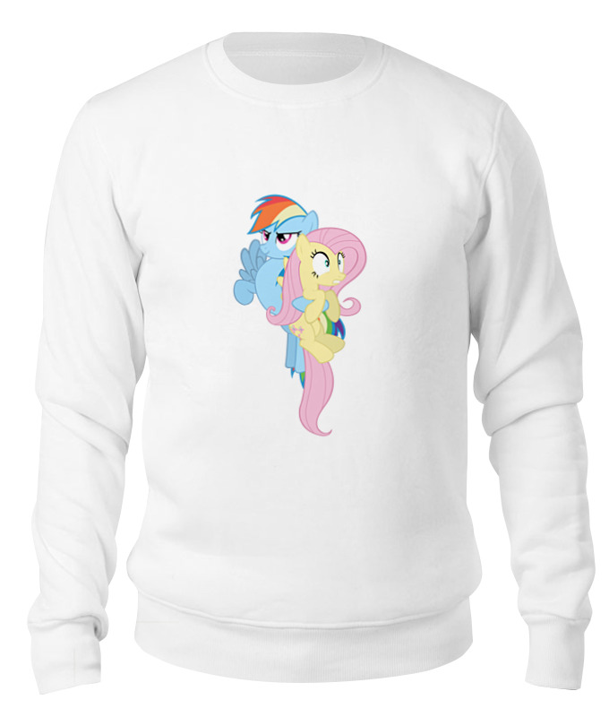 

Свитшот Printio Dash & flutty белый 2XL, Dash & flutty