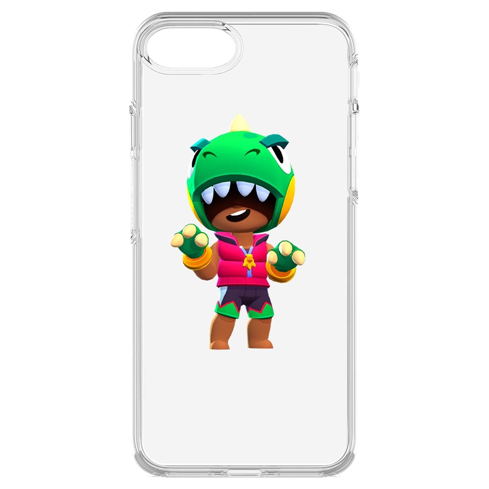 

Чехол-накладка Brawl Stars-Дино Леон для iPhone 7/8/SE, Прозрачный