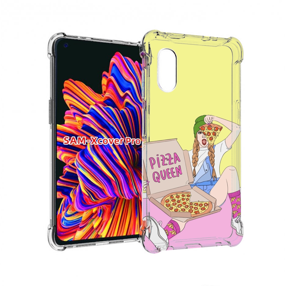 

Чехол MyPads королева-пиццы женский для Samsung Galaxy Xcover Pro 1, Прозрачный, Tocco