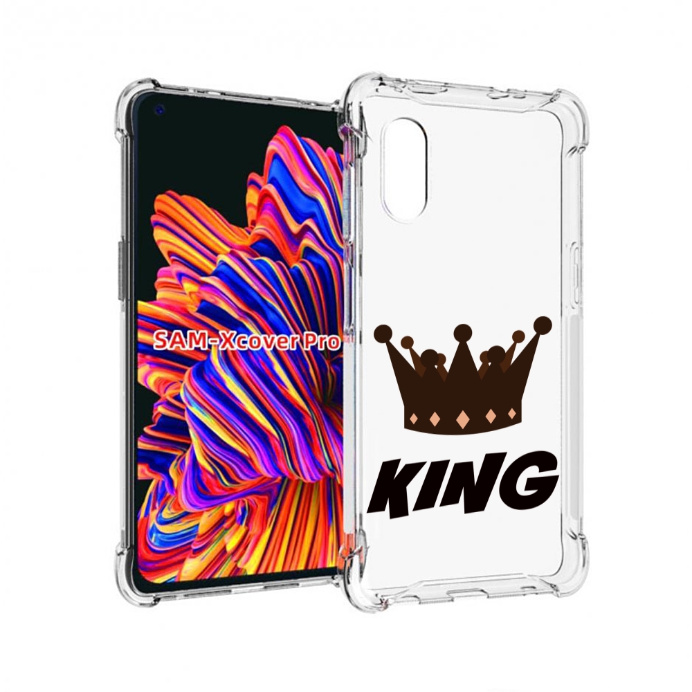 

Чехол MyPads корона-короля-черный для Samsung Galaxy Xcover Pro 1, Прозрачный, Tocco