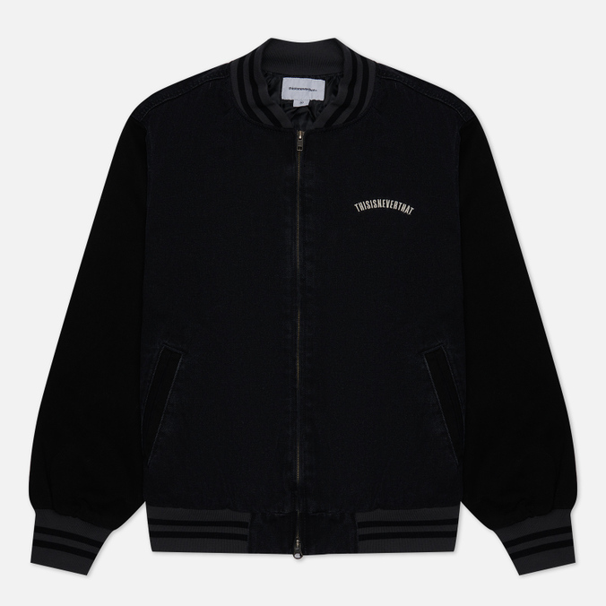 

Мужская куртка бомбер thisisneverthat Denim Varsity чёрный, Размер M, Черный, Denim Varsity