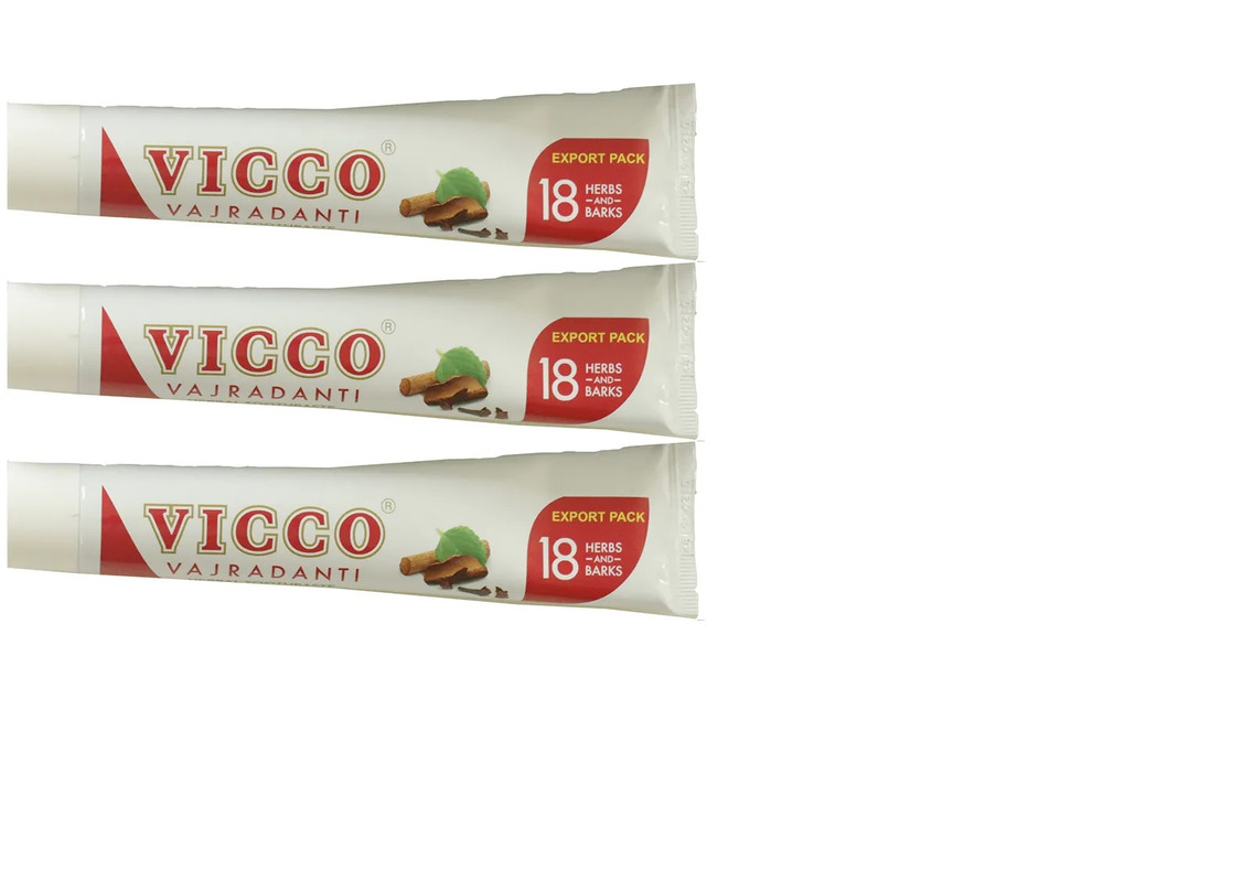 фото Зубная паста 100г vicco vajradanti herbal toothpaste, 3 шт