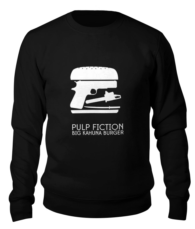 

Свитшот Printio Криминальное чтиво (pulp fiction) черный 2XL, Криминальное чтиво (pulp fiction)