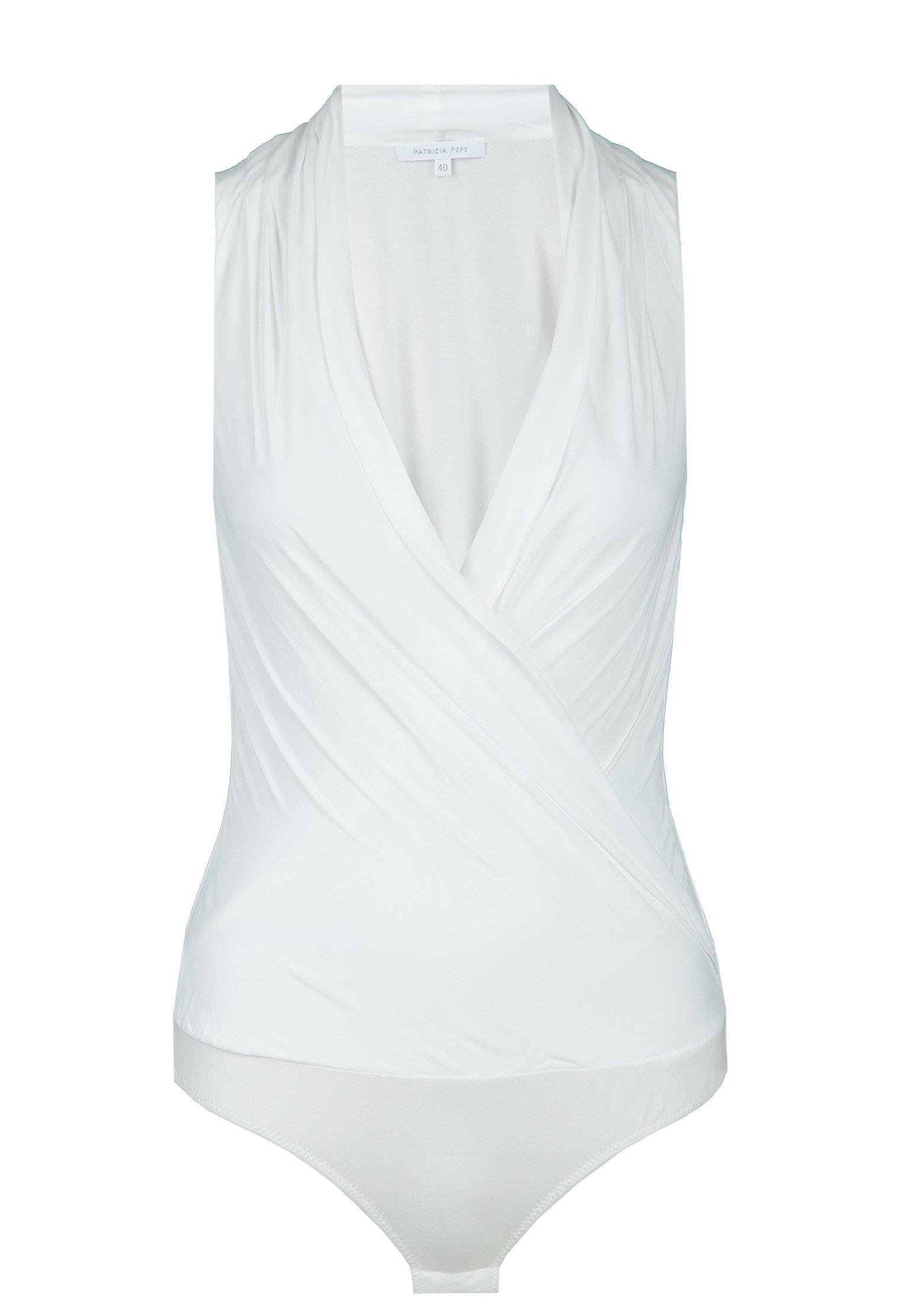 

Боди женское Patrizia Pepe 115879 белое 40 IT, Белый, 115879