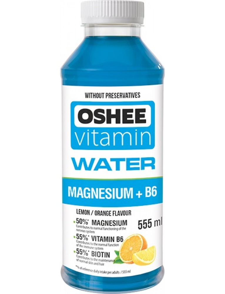 Напиток Oshee Vitamin Water Magnesium + B6, 555 мл