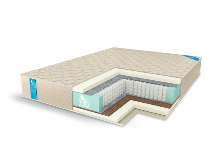 

Матрас Comfort Line Баланс Eco-Hard1 S1000+ 175х180, Бежевый;белый;серый;серебристый, Eco-Hard1 S1000+