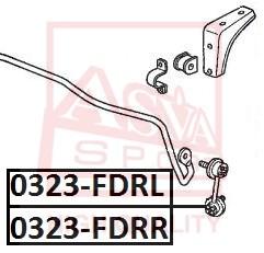 

Тяга Стабилизатора Задняя Левая ASVA арт. 0323FDRL, 0323FDRL