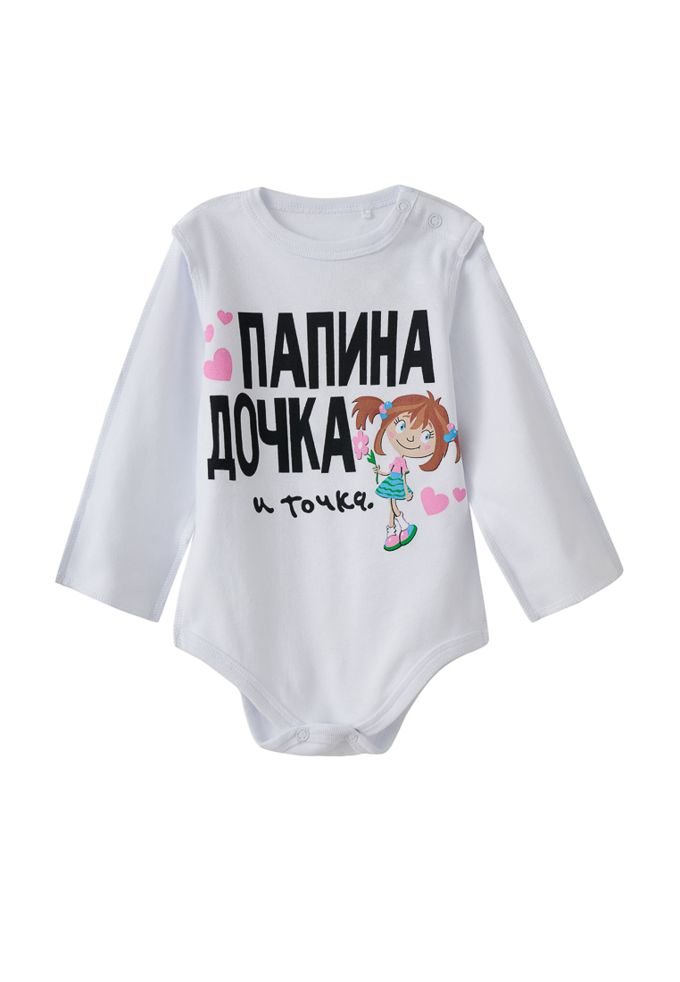 

Боди детское Kari baby AW22B152, белый, 74, AW22B152