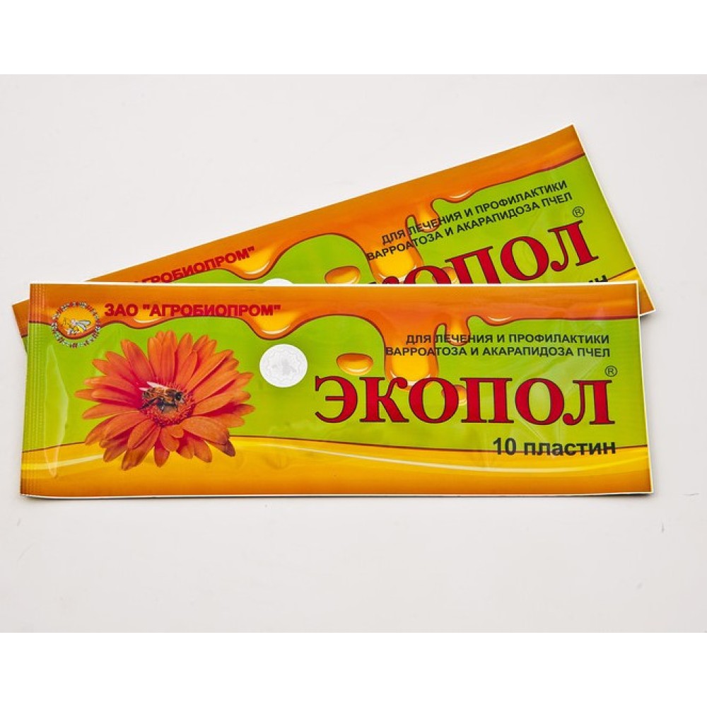 

Экопол (1 упаковка) полоски от варроатоза и акарапидоза пчел