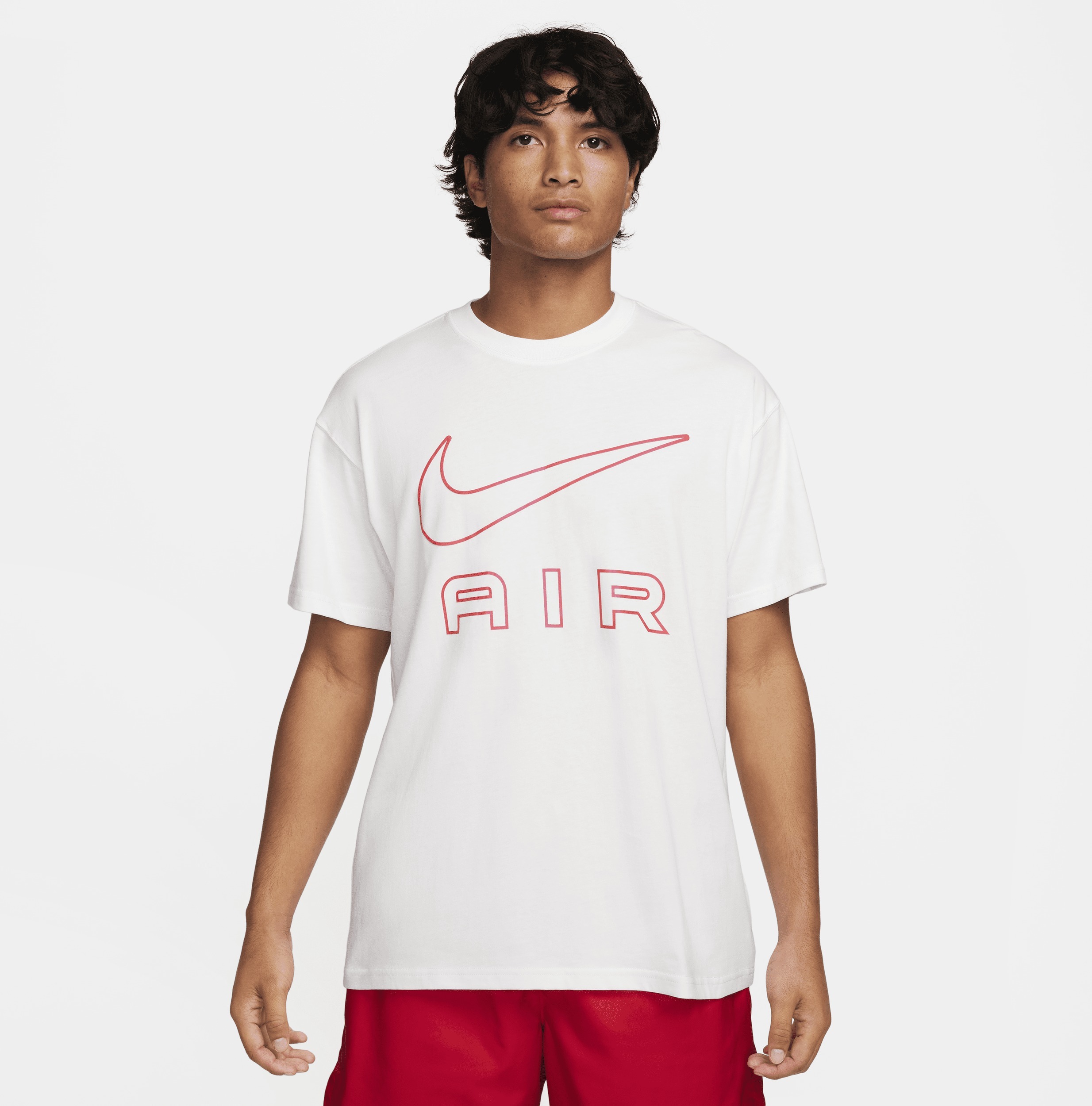 

Футболка мужская Nike M NSW TEE M90 NIKE AIR белая L, Белый, M NSW TEE M90 NIKE AIR