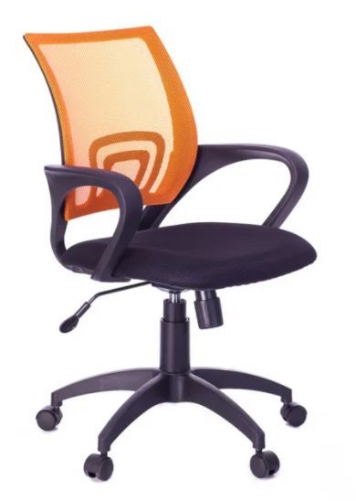 ЯрКресло Кресло Sti-Ko44/LT/orange спинка сетка оранжевый, сиденье черный, на пиастре