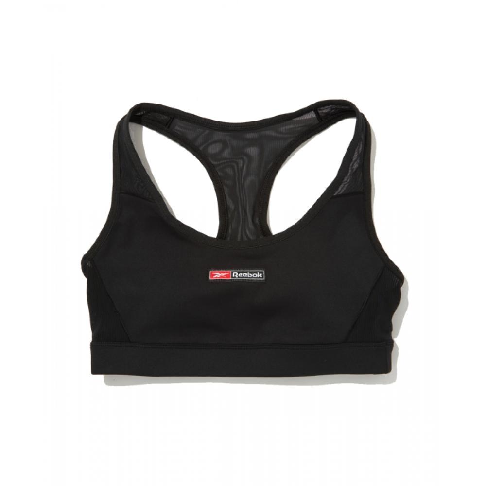 

Топ женский Reebok Lux Bold Racer Bra W черный M, Lux Bold Racer Bra W