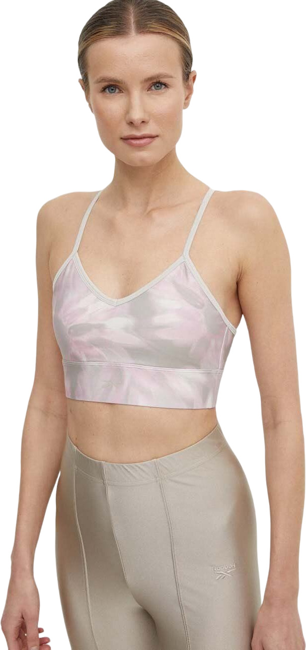 

Топ женский Reebok Id Train Aop Bra W розовый XS, Id Train Aop Bra W