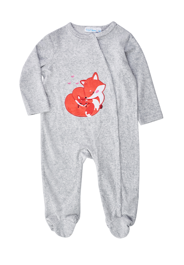 

Комбинезон детский Kari baby AW22B04103301, светло-серый, 74, AW22B04103301