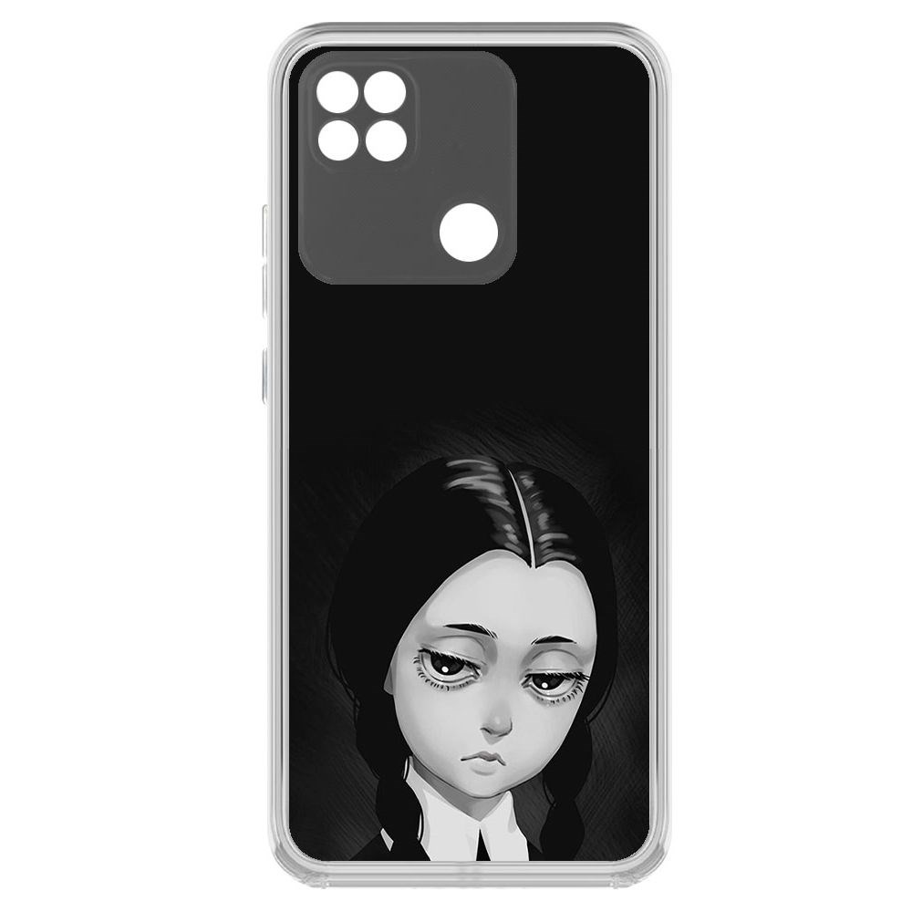 Чехол-накладка Krutoff Clear Case Уэнсдей Аддамс - Рисованная Уэнсдей для Xiaomi Redmi 10A