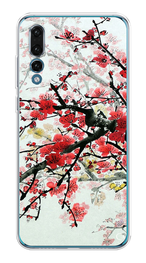 

Чехол Awog на Huawei P20 Pro "Сакура", Розовый;черный, 65050-4