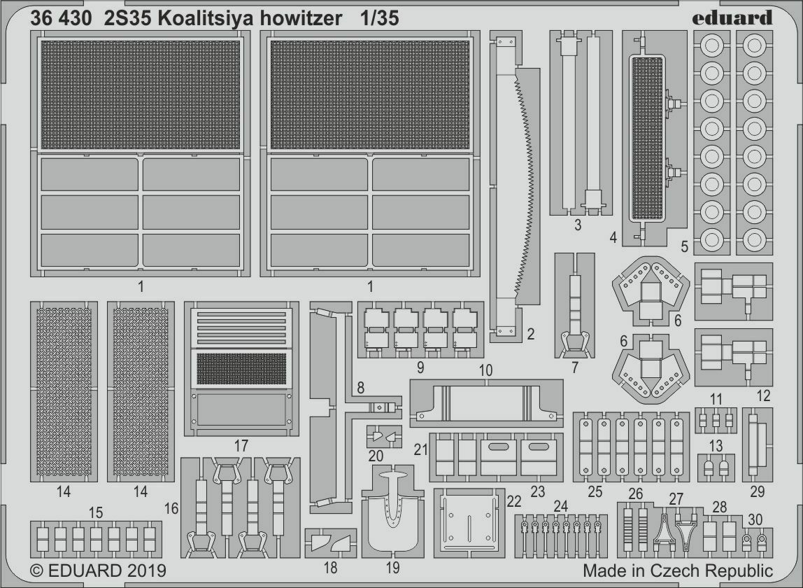 

Фототравление Eduard 36430 36430 2С35 Коалиция 1/35, Однотонный