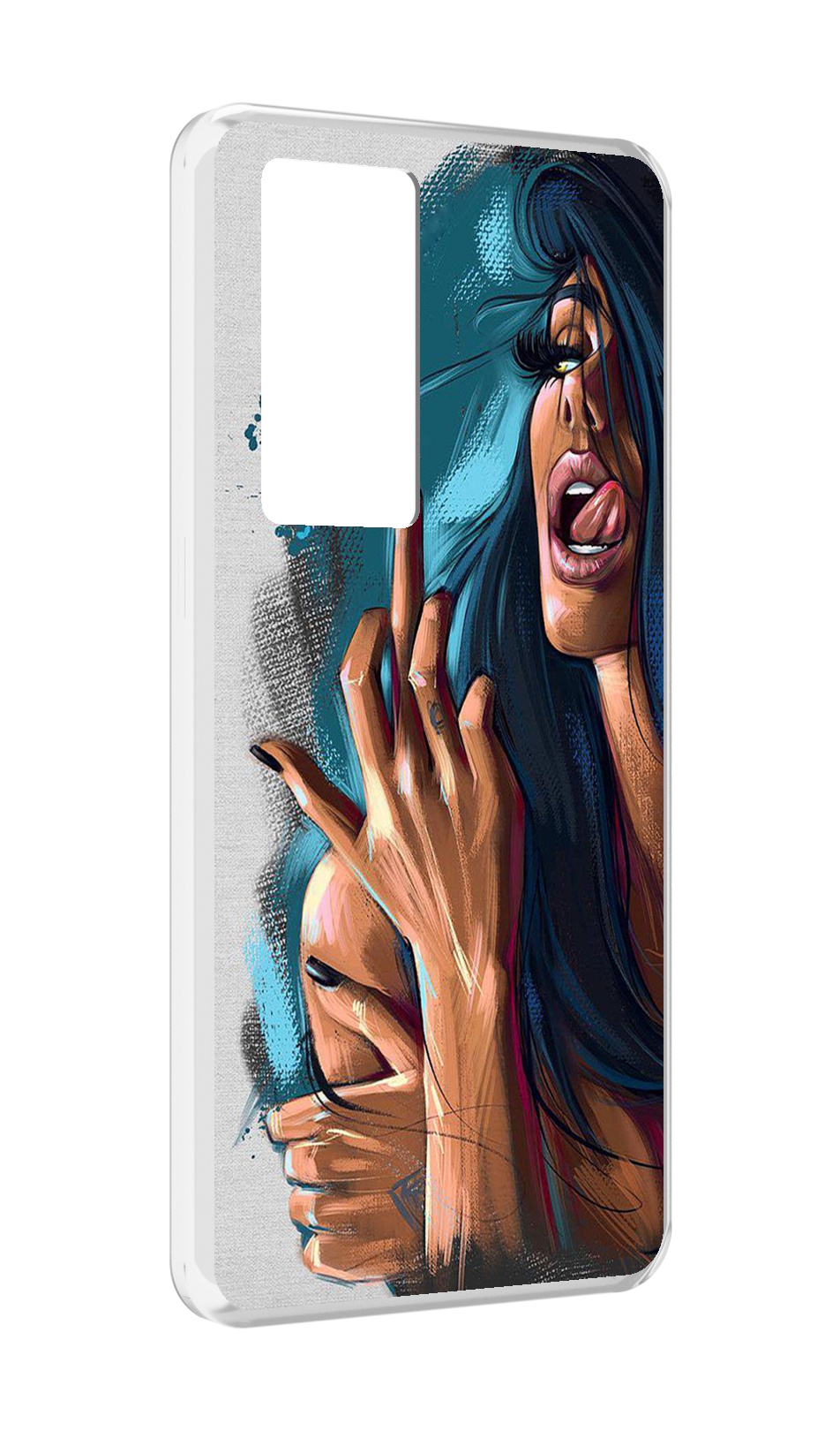 

Чехол MyPads Девушка-нарисованная-дерзкая женский для Realme GT Master Explorer Edition, Прозрачный, Tocco