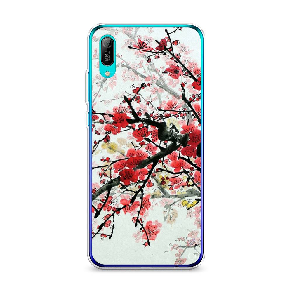 фото Чехол awog "сакура" для huawei y6 pro (prime) 2019