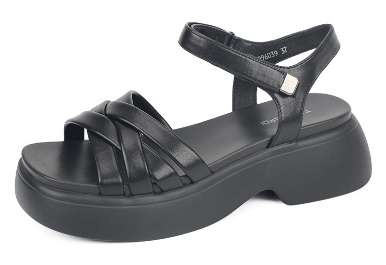 

Босоножки женские T.Taccardi K0996PT-6 черные 40 RU, Черный, K0996PT-6