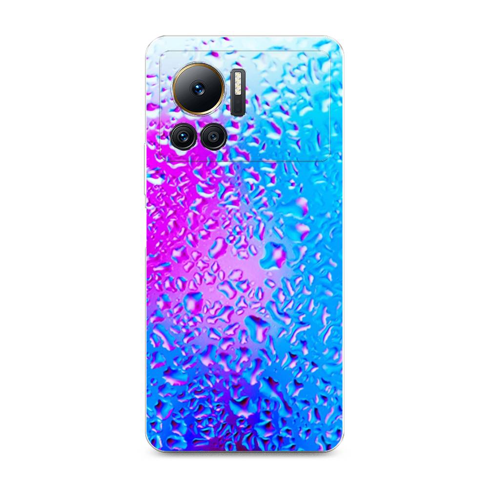

Чехол на Infinix Note 12 VIP "Капли на стекле", Голубой;розовый, 3101950-3