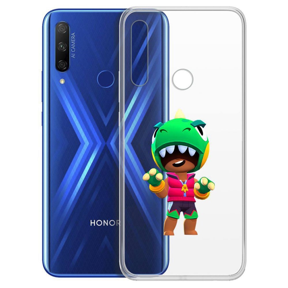 

Чехол-накладка Brawl Stars-Дино Леон для Huawei P Smart Zor 9x, Прозрачный