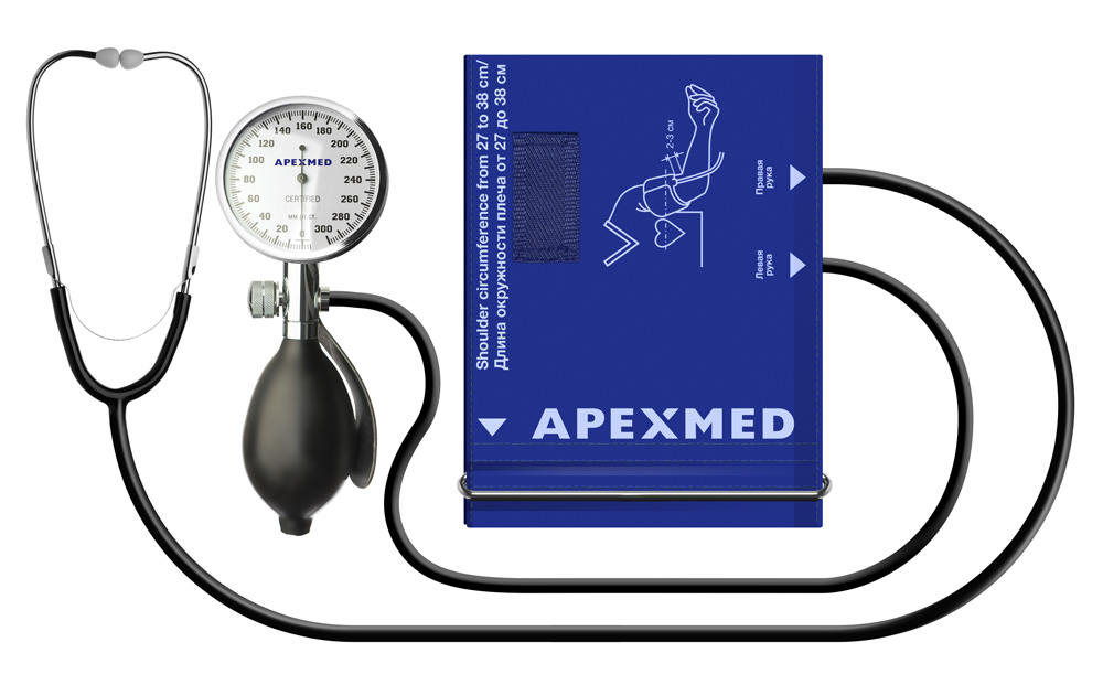 фото Тонометр механический палм apexmed ат-22 27-38 см apexmed international