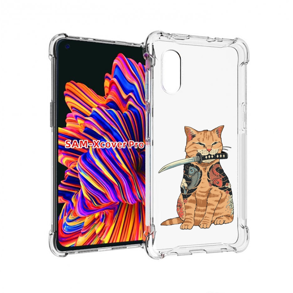 

Чехол MyPads кот-с-катаной для Samsung Galaxy Xcover Pro 1, Прозрачный, Tocco