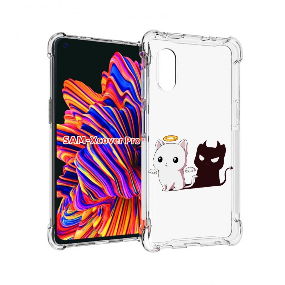 

Чехол MyPads котик-с-злой-тенью для Samsung Galaxy Xcover Pro 1, Прозрачный, Tocco