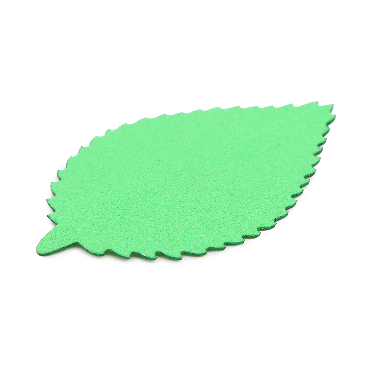 фом8-1-1 Заготовка из фоамирана Лист пильчатый, 5х3 см,10шт, зелёный
