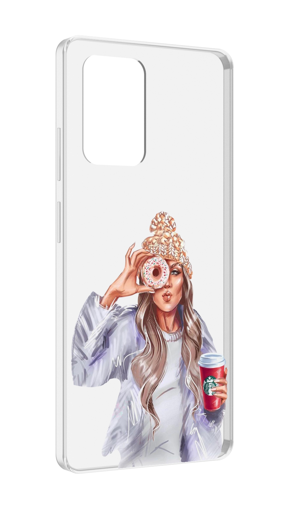 

Чехол MyPads современная-девушка-в-свитере женский для ZTE Blade V40 Pro, Tocco