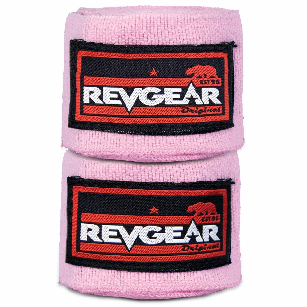 

Бинты для бокса REVGEAR эластичные 180" 4.5 м розовый, 50201