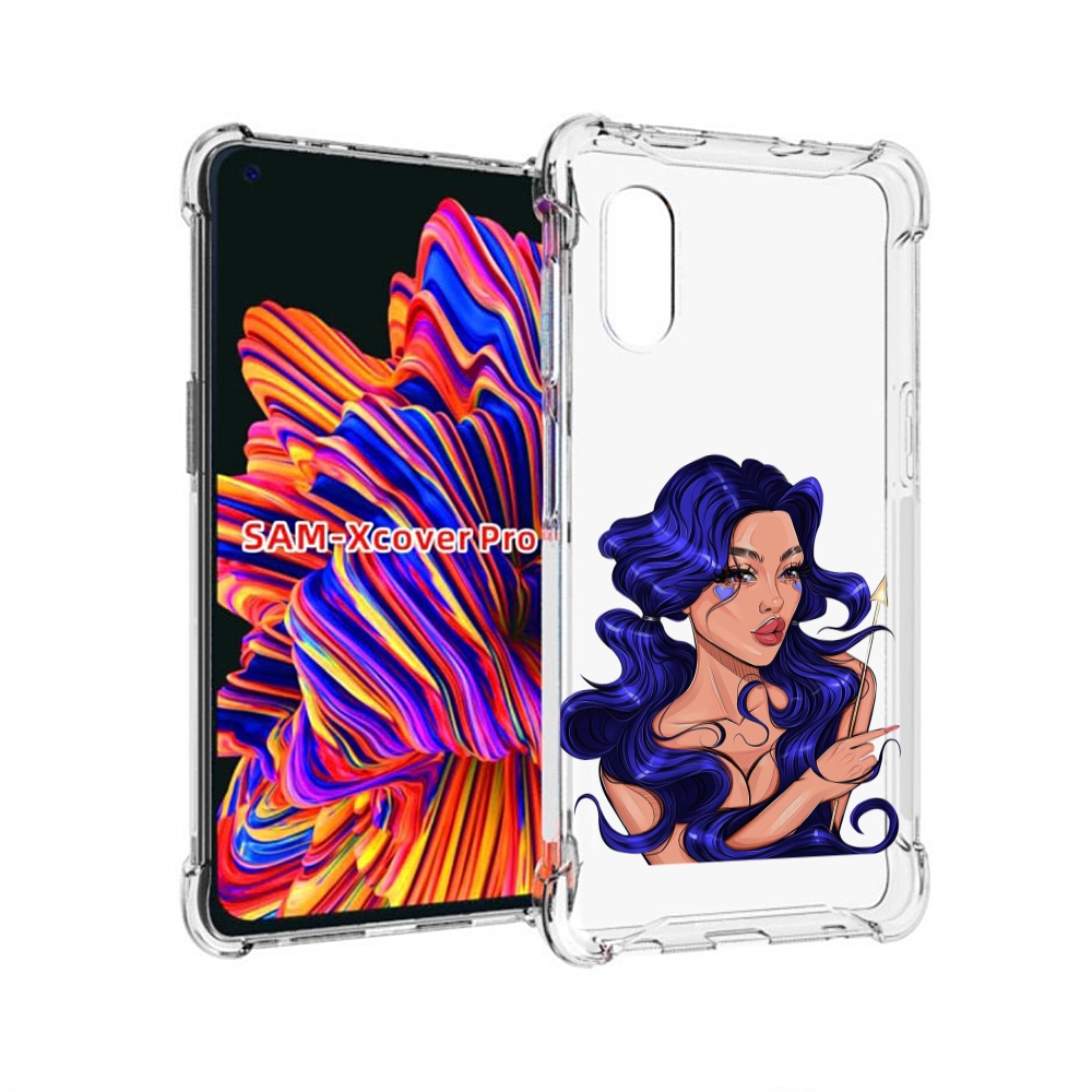 

Чехол MyPads красивая-девушка-с-синими-волосами женский для Samsung Galaxy Xcover Pro 1, Прозрачный, Tocco