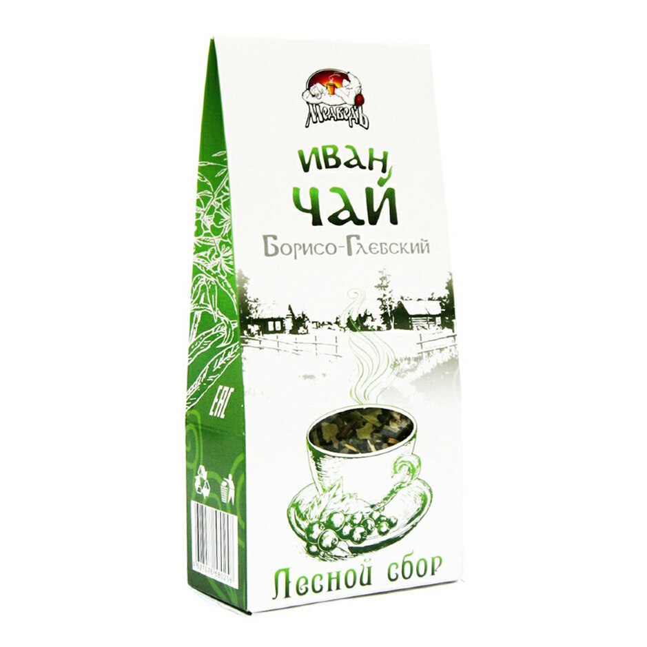 Чайный напиток травяной Медведъ Иван-чай Борисоглебский Лесной сбор листовой 50 г